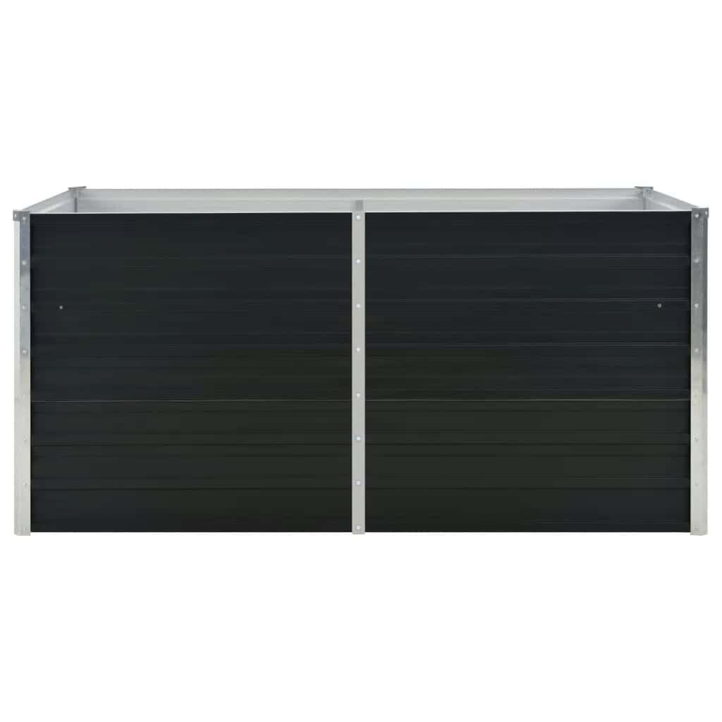 vidaXL Ζαρντινιέρα Ψηλή Ανθρακί 160x80x77 εκ. από Γαλβανισμένο Χάλυβα - Image 5