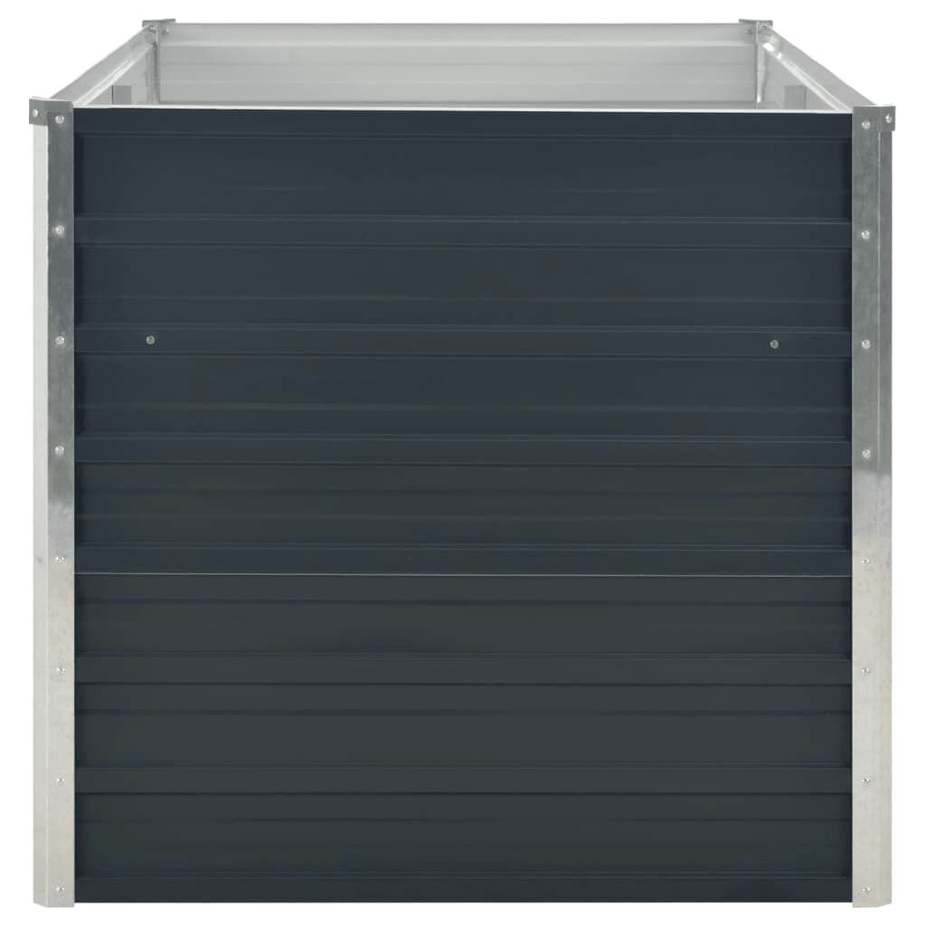 vidaXL Ζαρντινιέρα Ψηλή Ανθρακί 160x80x77 εκ. από Γαλβανισμένο Χάλυβα - Image 7