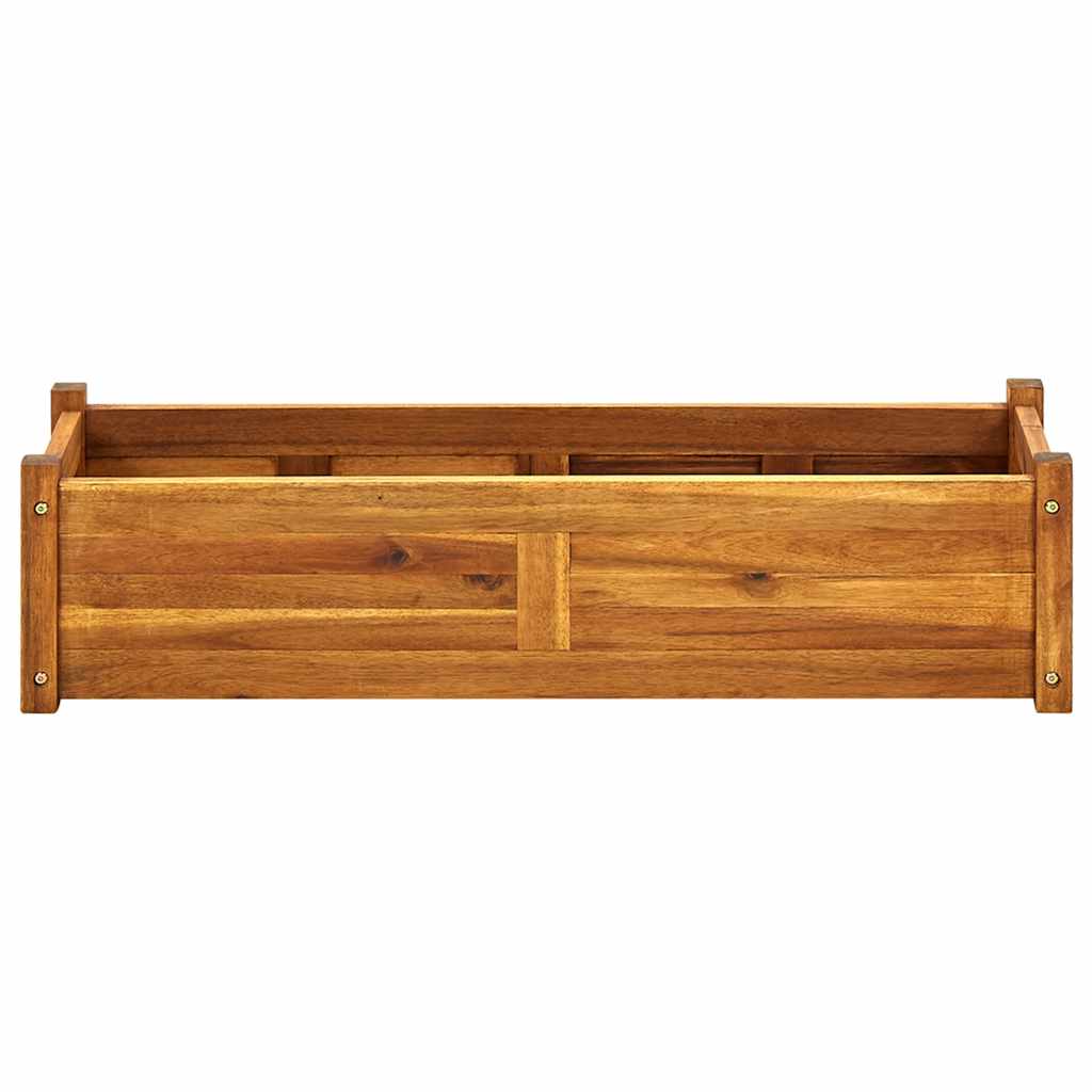 vidaXL Ζαρντινιέρα Υπερυψωμένη 100 x 30 x 25 εκ. από Ξύλο Ακακίας - Image 4