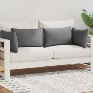 vidaXL Μαξιλάρια Εξωτερικού Χώρου 4 τεμ. Γκρι 60 x 40 εκ.