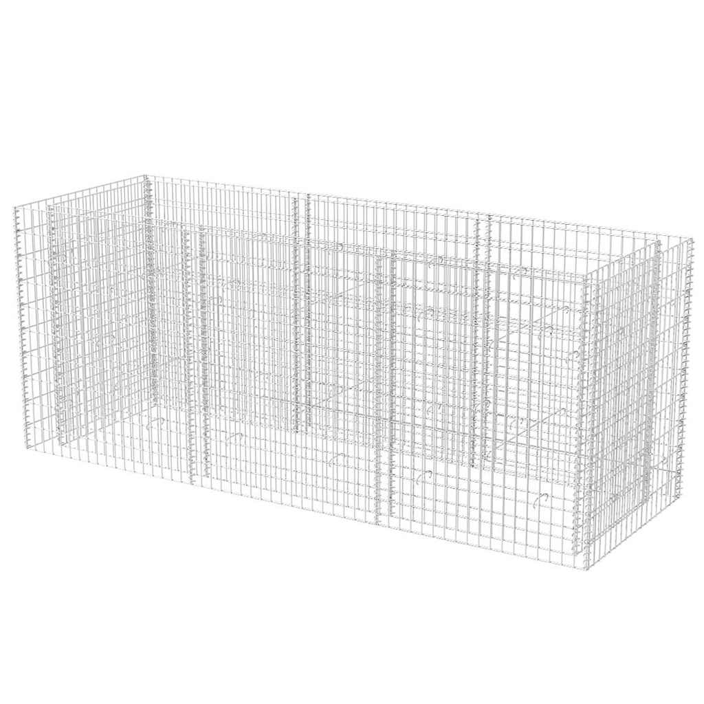 vidaXL Συρματοκιβώτιο - Γλάστρα Υπερυψωμένη 270x90x100 εκ. Ατσάλινη - Image 2