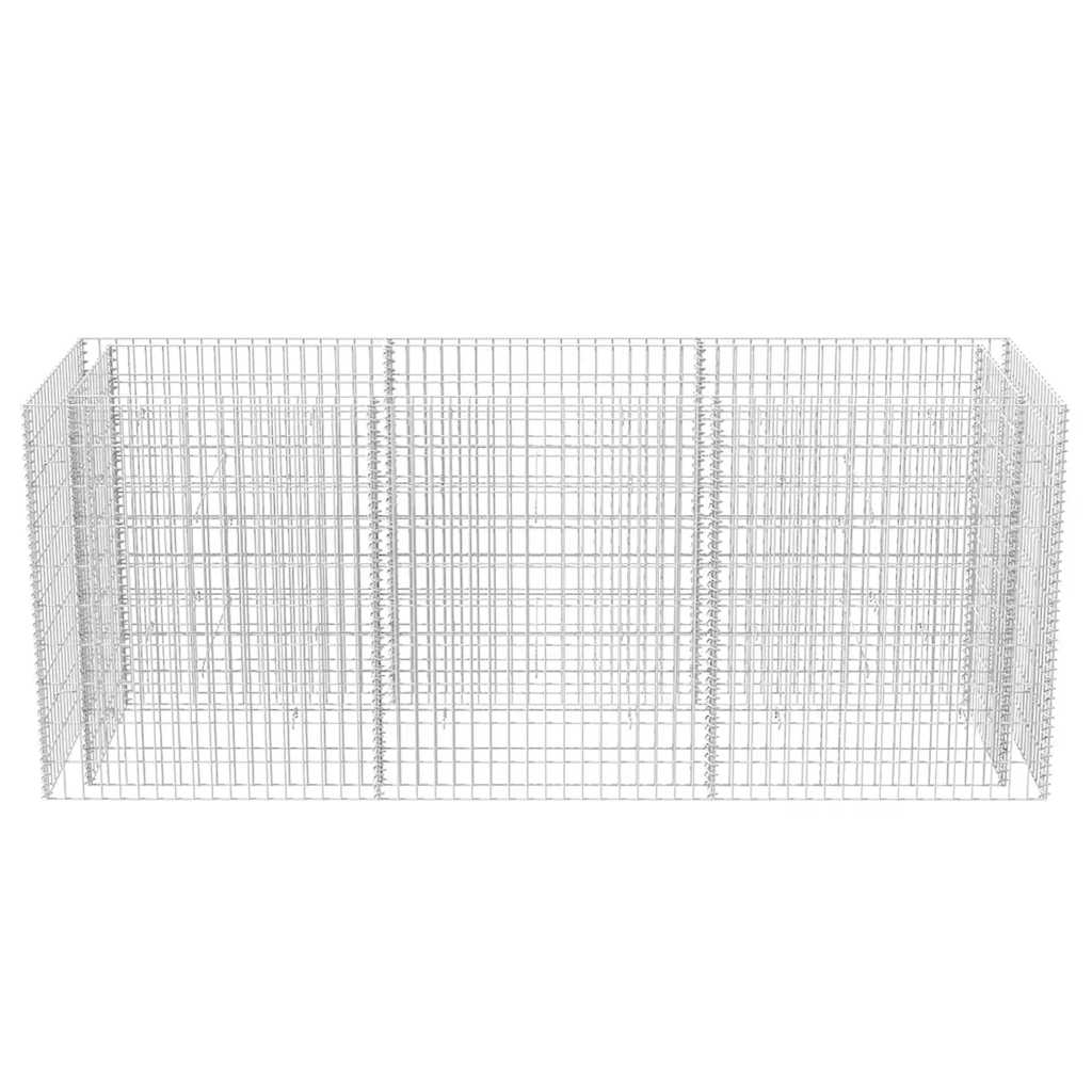 vidaXL Συρματοκιβώτιο - Γλάστρα Υπερυψωμένη 270x90x100 εκ. Ατσάλινη - Image 5