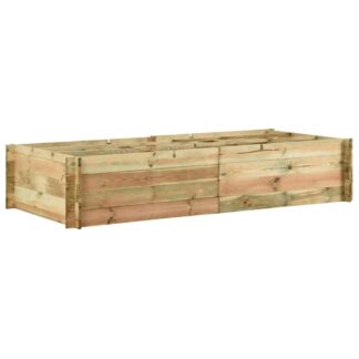 vidaXL Μποστάνι Λαχανόκηπου 197 x 100 x 40 εκ. Εμποτισμένο Ξύλο Πεύκου