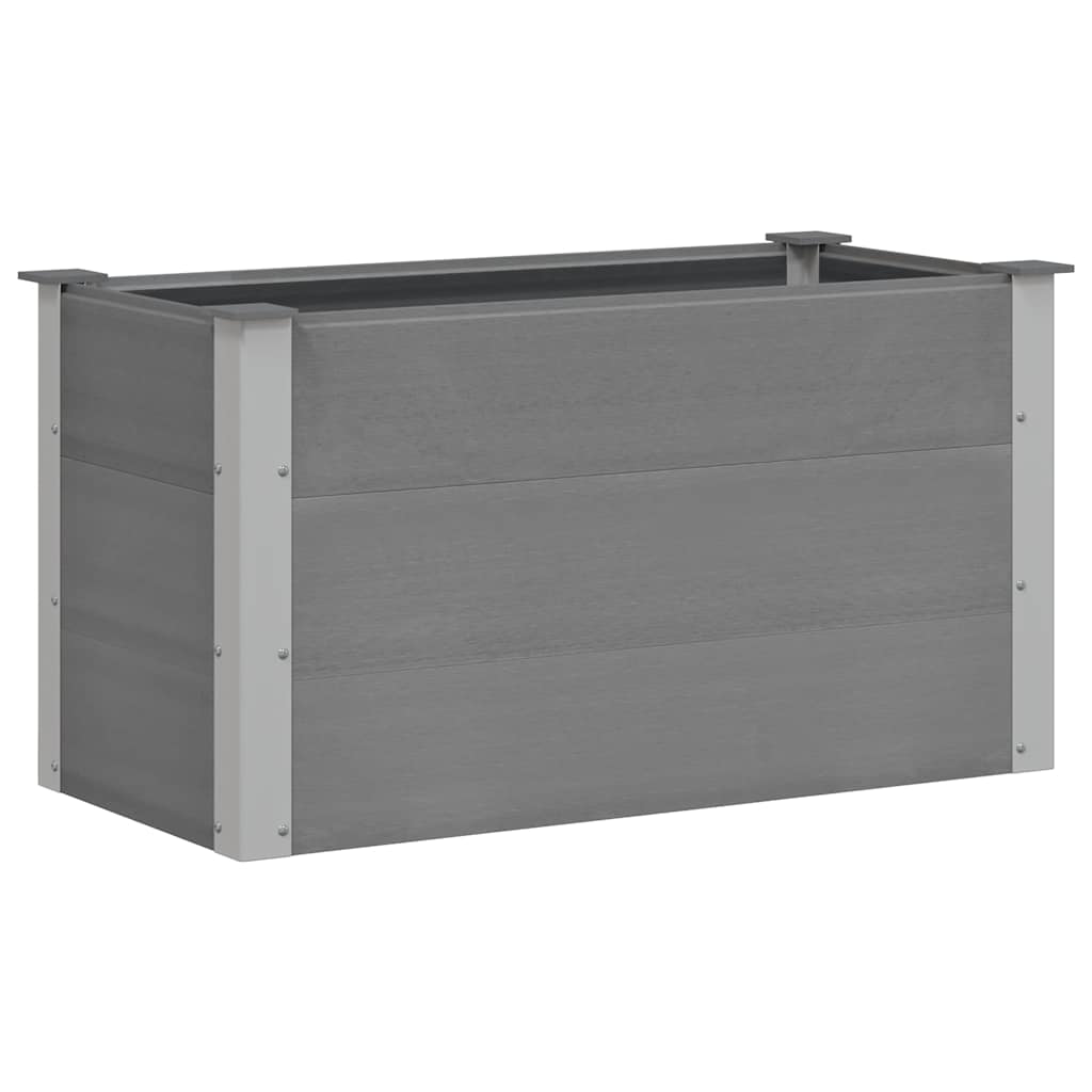 vidaXL Ζαρντινιέρα Υπερυψωμένη Γκρι 100 x 50 x 54 εκ. από WPC - Image 2