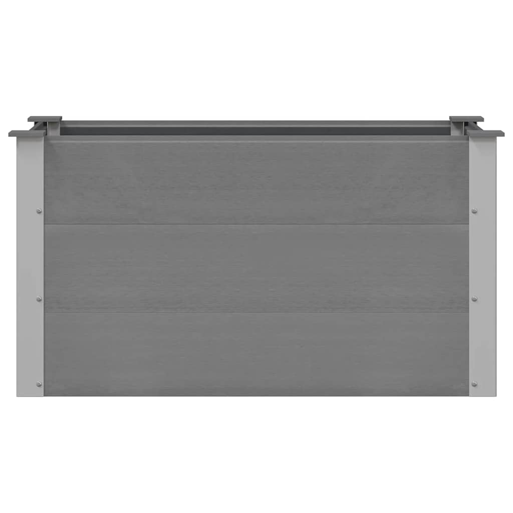 vidaXL Ζαρντινιέρα Υπερυψωμένη Γκρι 100 x 50 x 54 εκ. από WPC - Image 4