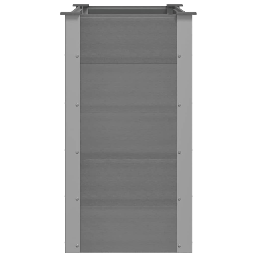 vidaXL Ζαρντινιέρα Υπερυψωμένη Γκρι 100 x 50 x 91 εκ. από WPC - Image 5