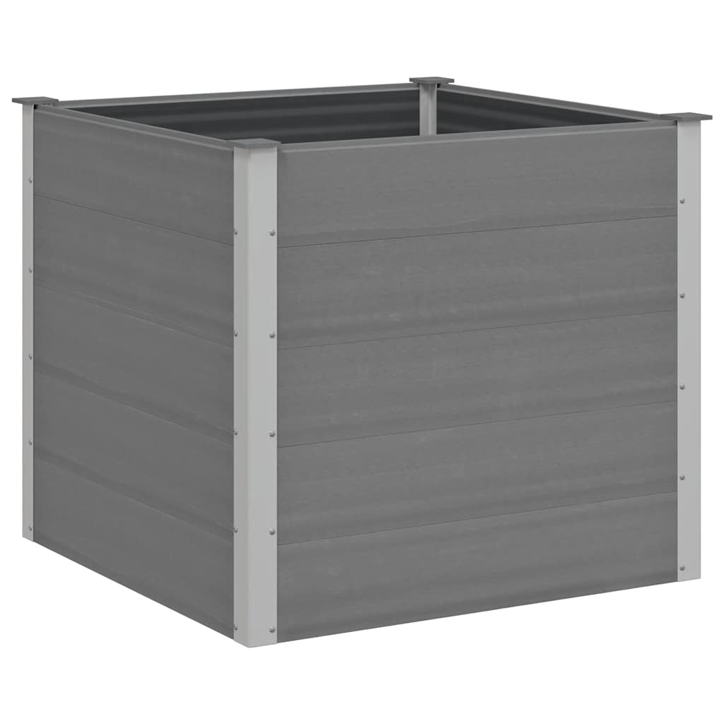 vidaXL Ζαρντινιέρα Υπερυψωμένη Γκρι 100 x 100 x 91 εκ. από WPC - Image 2