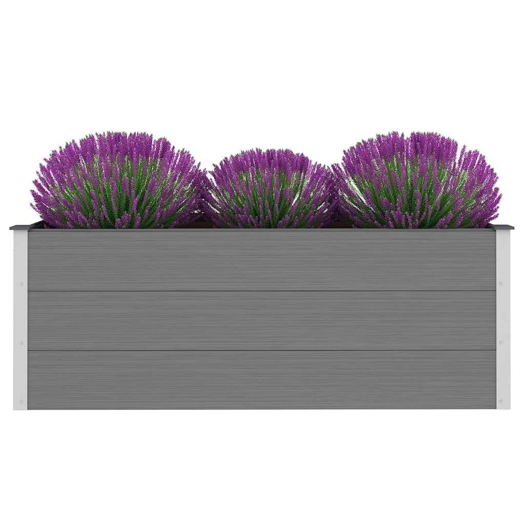 vidaXL Ζαρντινιέρα Υπερυψωμένη Γκρι 150 x 50 x 54 εκ. από WPC - Image 3