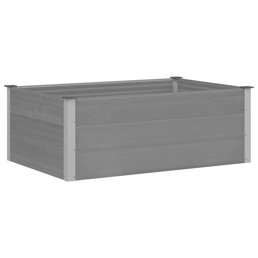 vidaXL Ζαρντινιέρα Υπερυψωμένη Γκρι 150 x 100 x 54 εκ. από WPC - Image 2