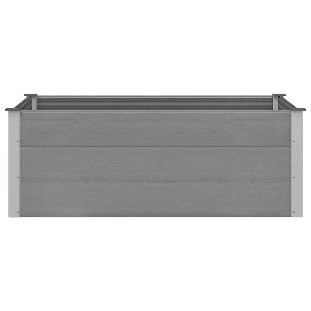 vidaXL Ζαρντινιέρα Υπερυψωμένη Γκρι 150 x 100 x 54 εκ. από WPC - Image 3