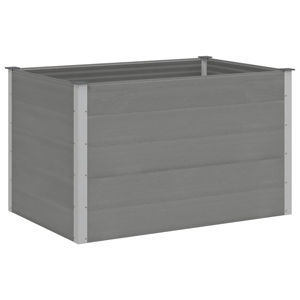 vidaXL Ζαρντινιέρα Υπερυψωμένη Γκρι 150 x 100 x 91 εκ. από WPC - Image 2