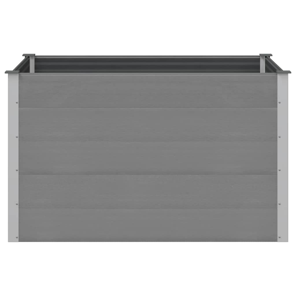 vidaXL Ζαρντινιέρα Υπερυψωμένη Γκρι 150 x 100 x 91 εκ. από WPC - Image 4