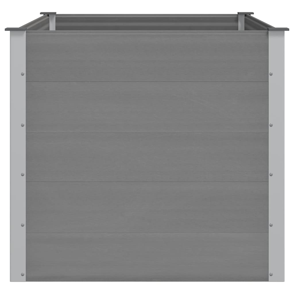 vidaXL Ζαρντινιέρα Υπερυψωμένη Γκρι 150 x 100 x 91 εκ. από WPC - Image 5