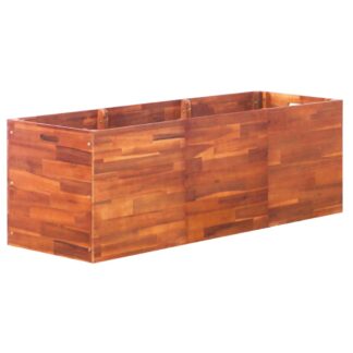 vidaXL Ζαρντινιέρα Υπερυψωμένη 150 x 50 x 50 εκ. από Ξύλο Ακακίας