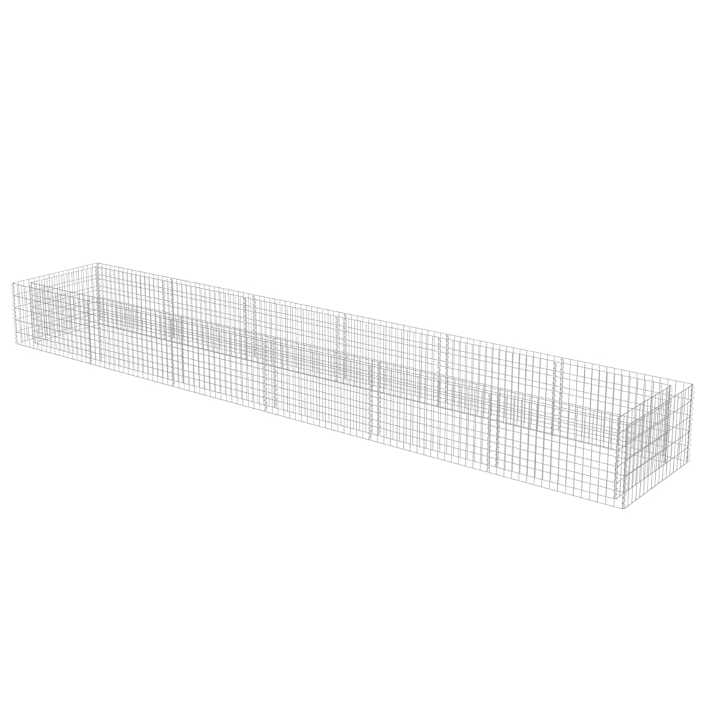vidaXL Συρματοκιβώτιο-Γλάστρα Υπερυψωμένη 540x90x50 εκ. Γαλβ. Χάλυβας - Image 3