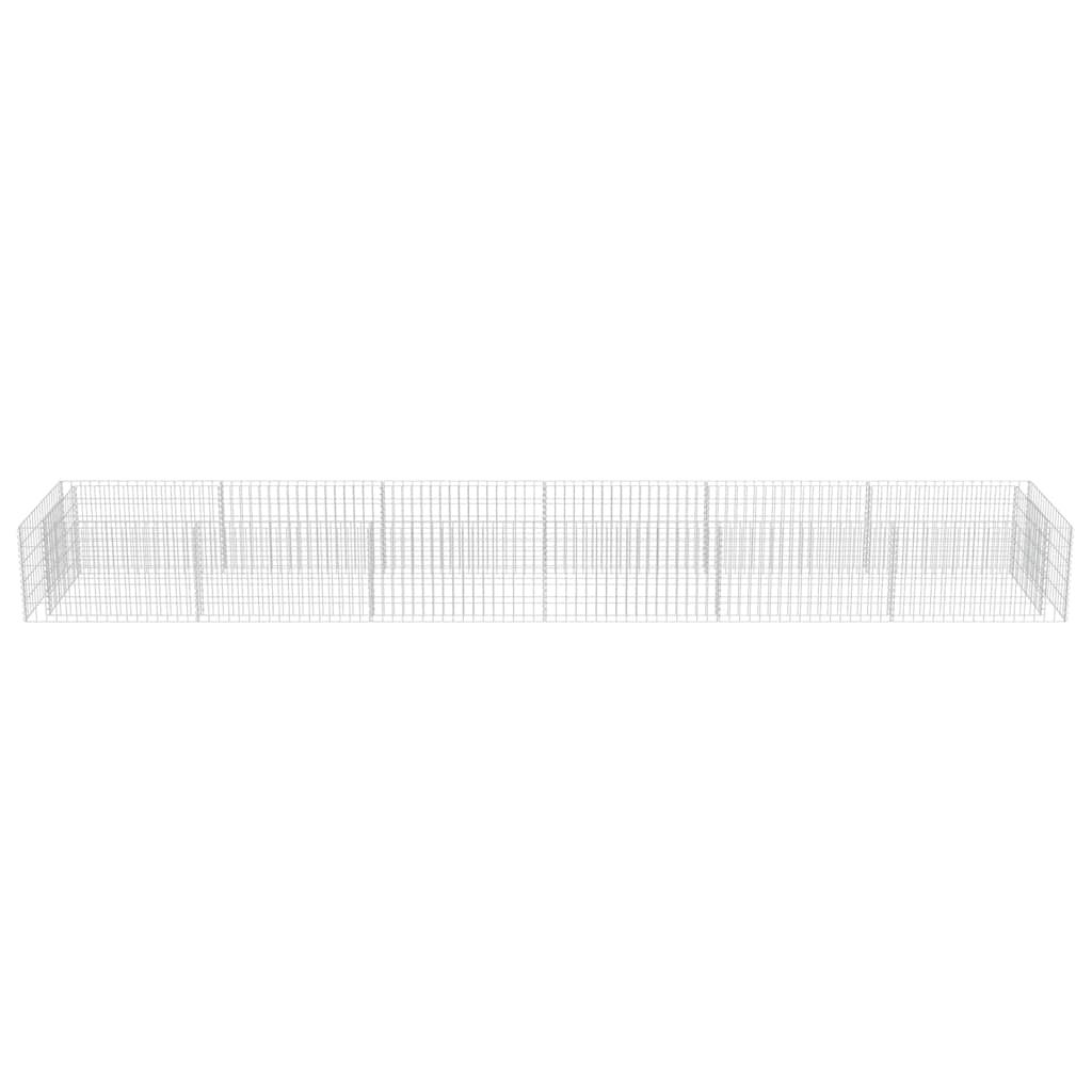 vidaXL Συρματοκιβώτιο-Γλάστρα Υπερυψωμένη 540x90x50 εκ. Γαλβ. Χάλυβας - Image 5