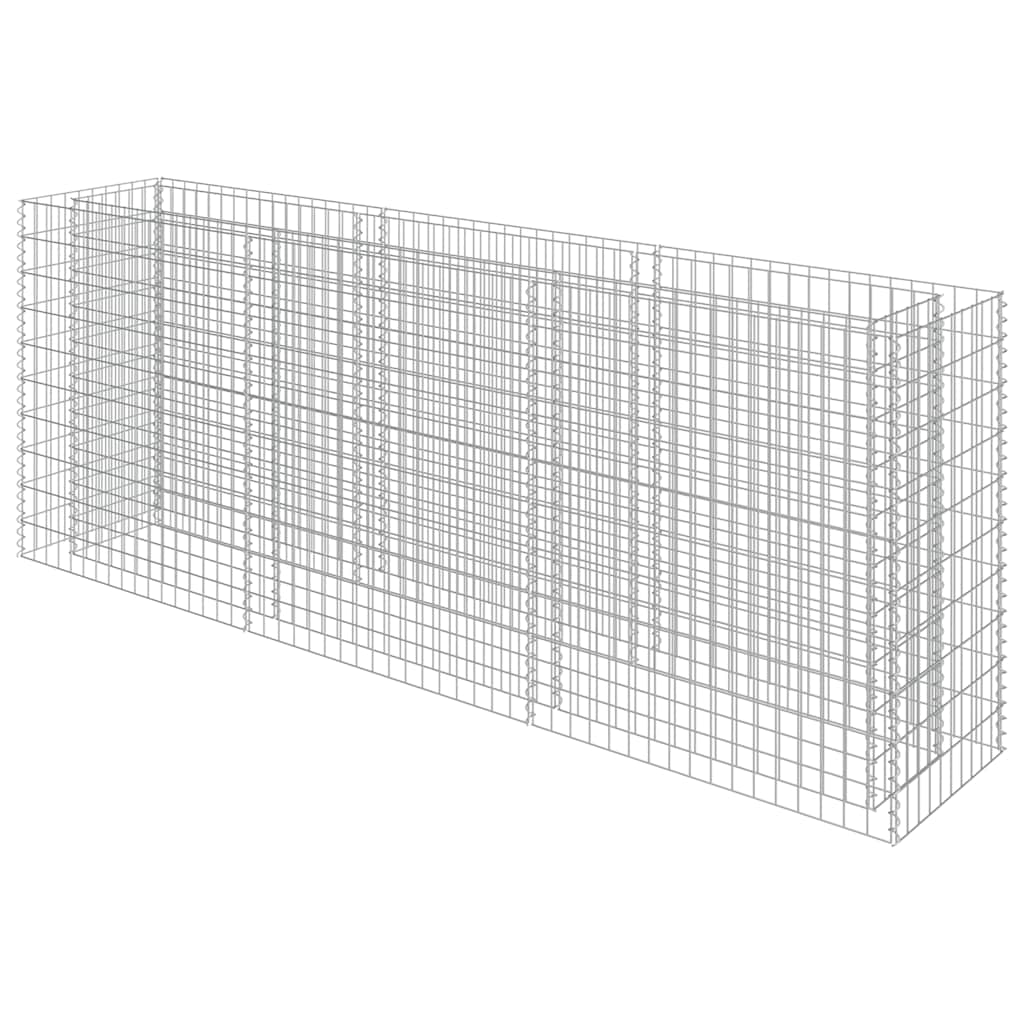vidaXL Συρματοκιβώτιο-Γλάστρα Υπερυψωμένη 270x50x100 εκ. Γαλβ. Χάλυβας - Image 2