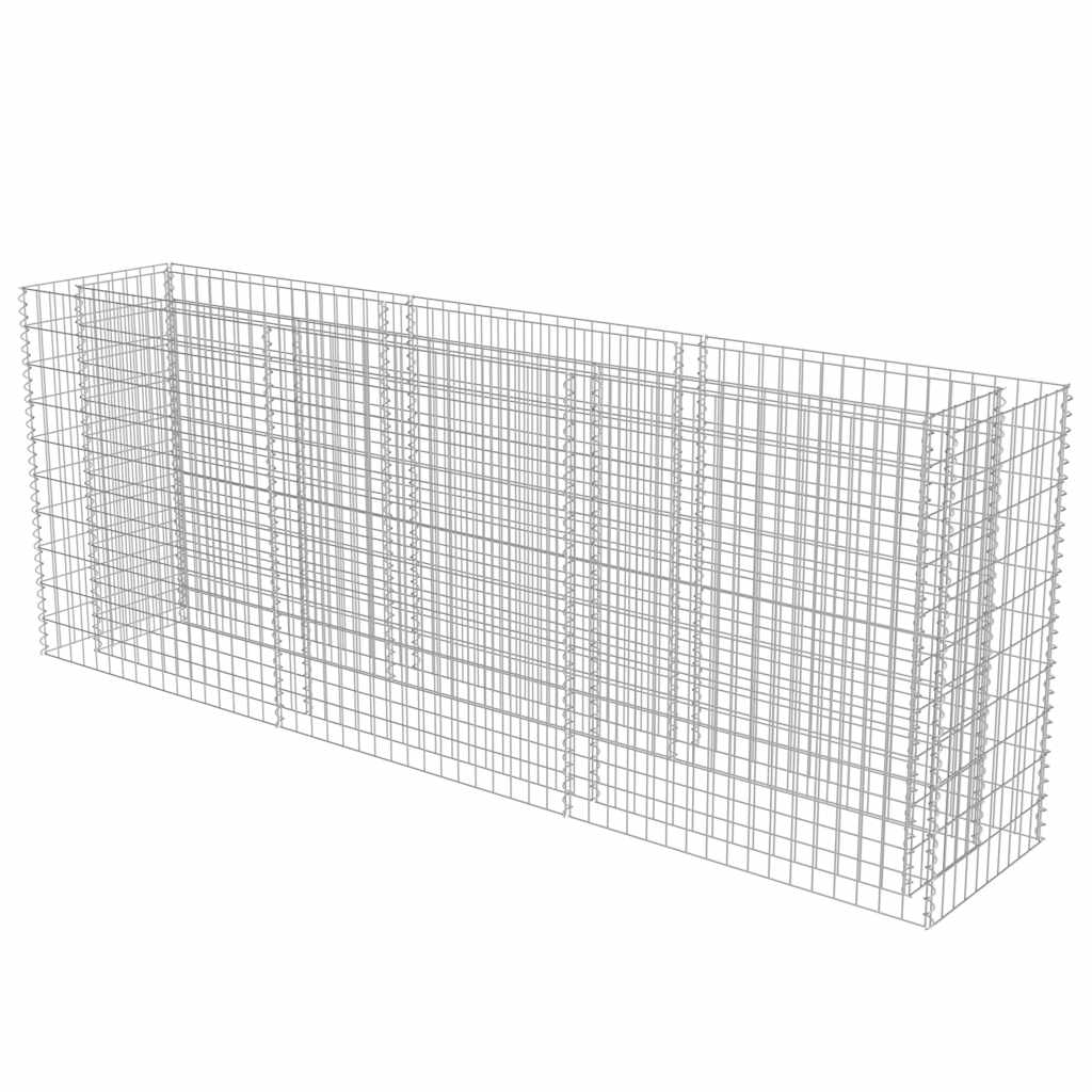 vidaXL Συρματοκιβώτιο-Γλάστρα Υπερυψωμένη 270x50x100 εκ. Γαλβ. Χάλυβας - Image 3