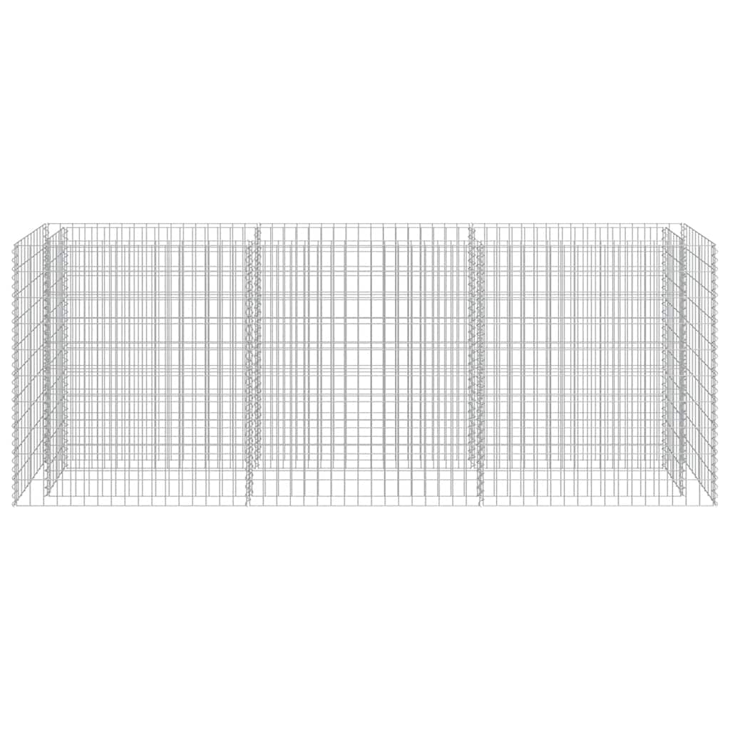 vidaXL Συρματοκιβώτιο-Γλάστρα Υπερυψωμένη 270x50x100 εκ. Γαλβ. Χάλυβας - Image 5