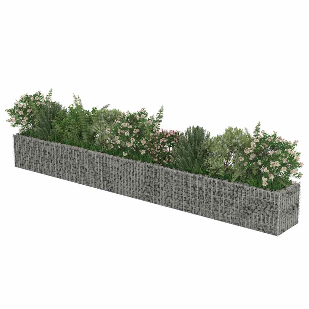 vidaXL Συρματοκιβώτιο-Γλάστρα Υπερυψωμένη 450x50x50 εκ. Γαλβ. Χάλυβας - Image 4