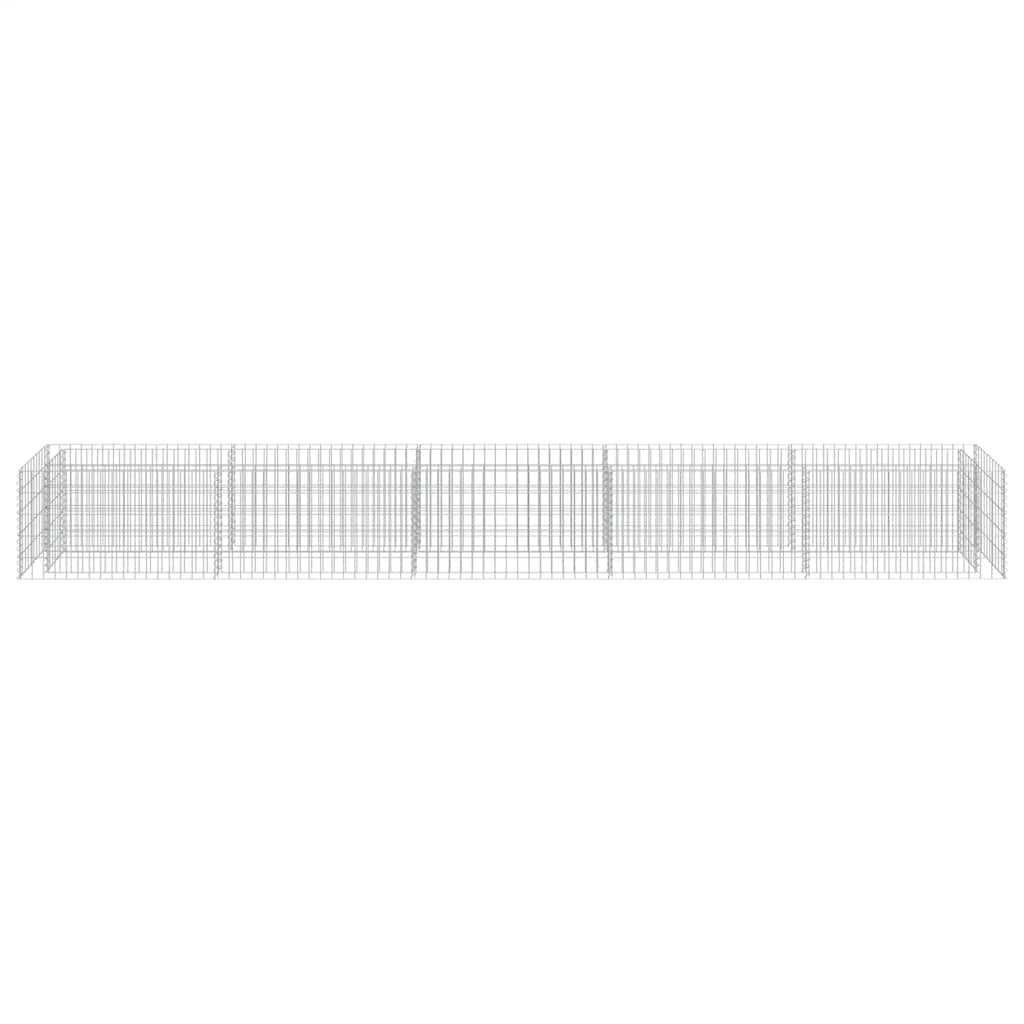 vidaXL Συρματοκιβώτιο-Γλάστρα Υπερυψωμένη 450x50x50 εκ. Γαλβ. Χάλυβας - Image 5