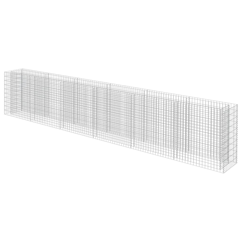 vidaXL Συρματοκιβώτιο-Γλάστρα Υπερυψωμένη 540x50x100 εκ. Γαλβ. Χάλυβας - Image 2