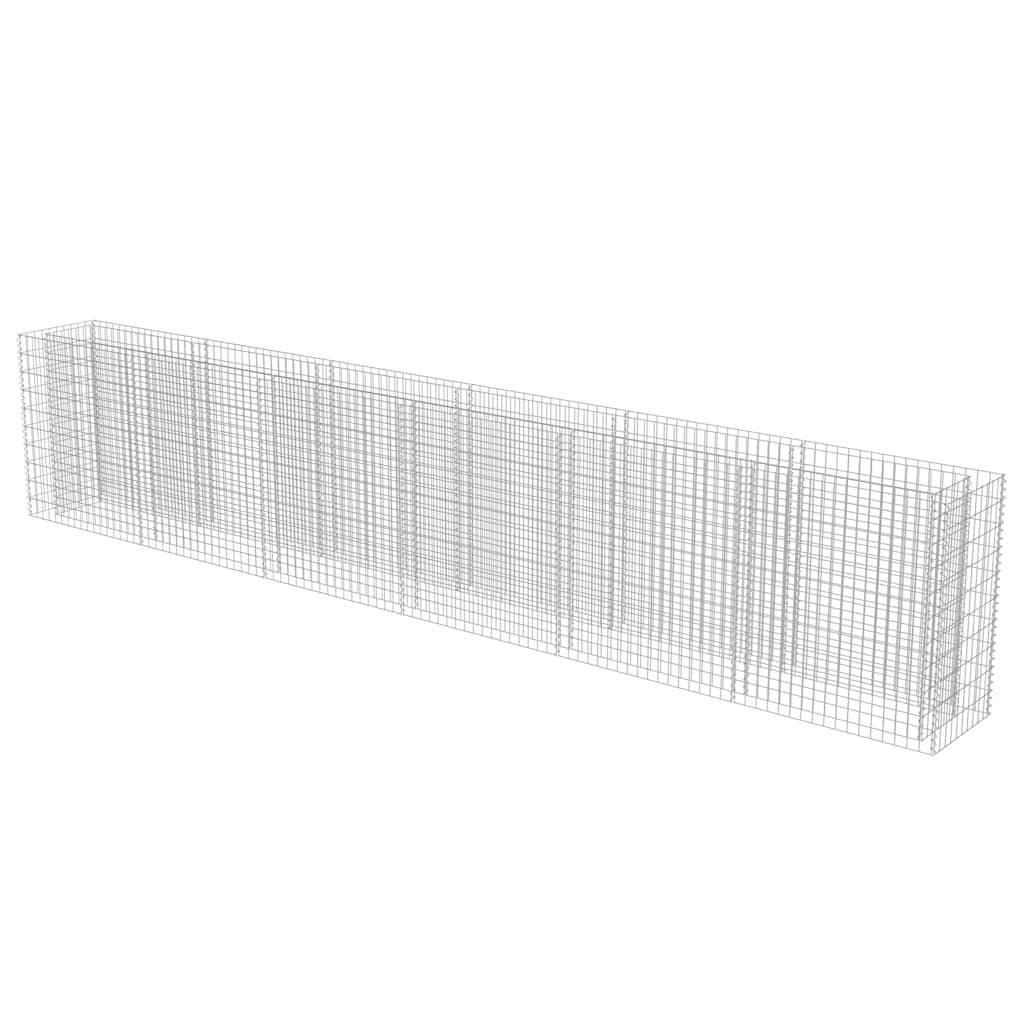 vidaXL Συρματοκιβώτιο-Γλάστρα Υπερυψωμένη 540x50x100 εκ. Γαλβ. Χάλυβας - Image 3
