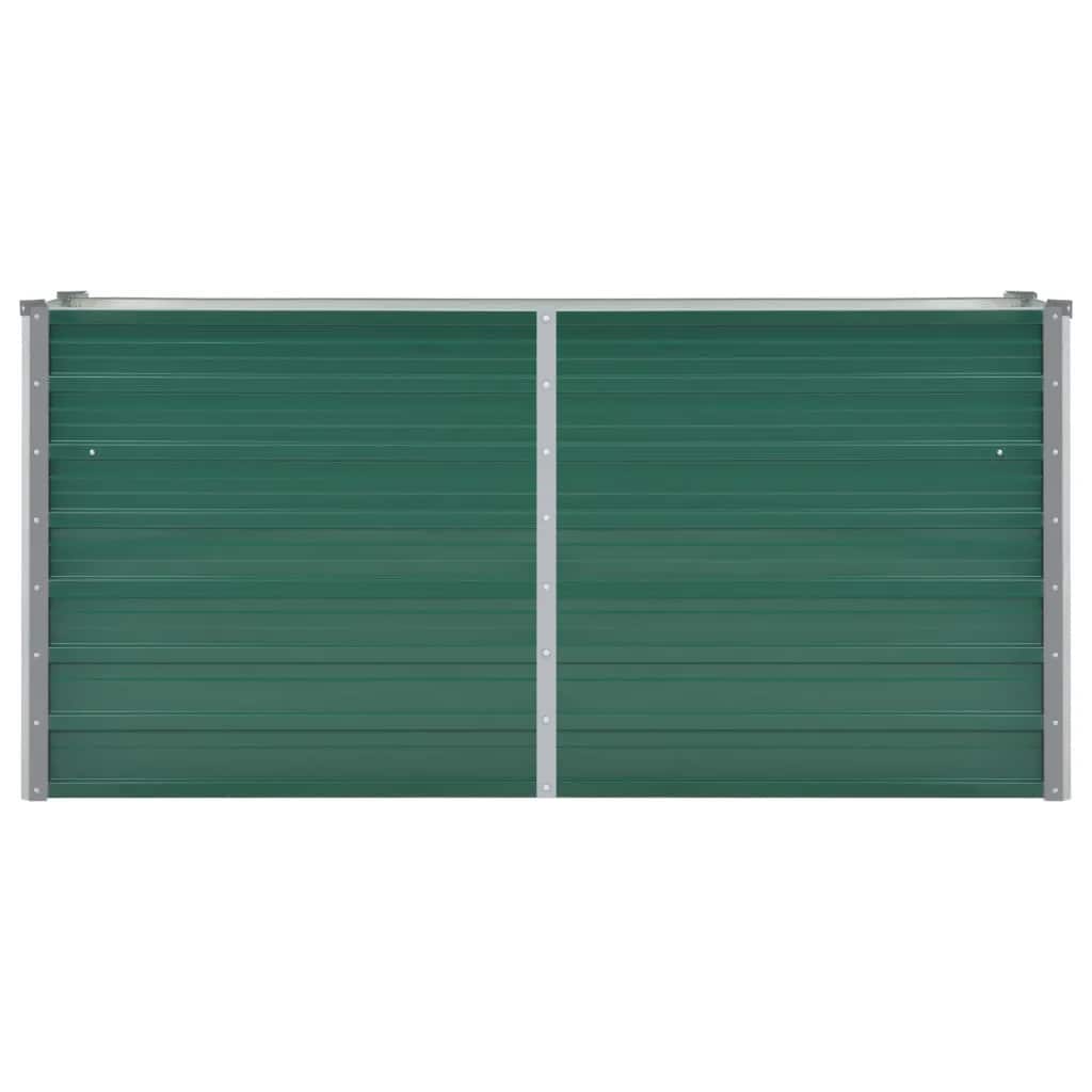vidaXL Ζαρντινιέρα Υπερυψωμένη Πράσινη 160x40x77 εκ. Γαλβαν. Χάλυβας - Image 4