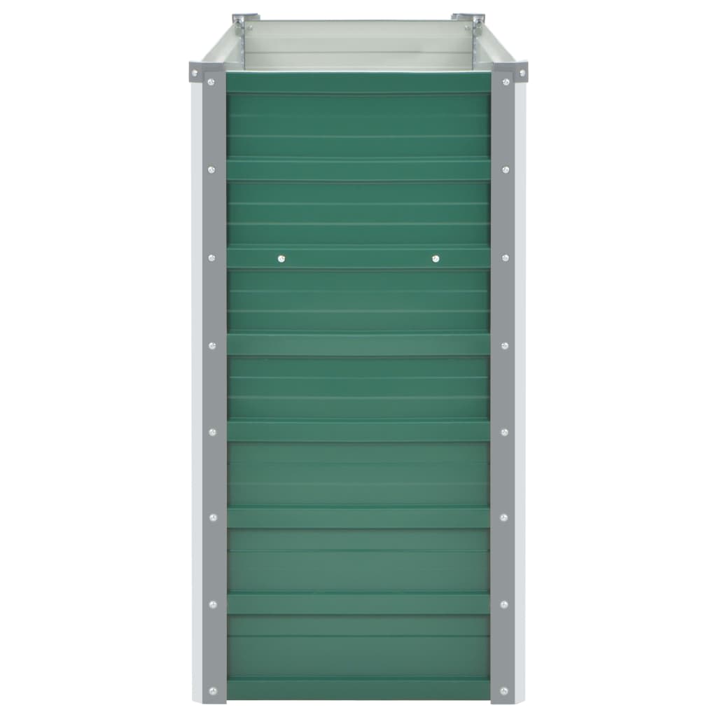 vidaXL Ζαρντινιέρα Υπερυψωμένη Πράσινη 160x40x77 εκ. Γαλβαν. Χάλυβας - Image 5