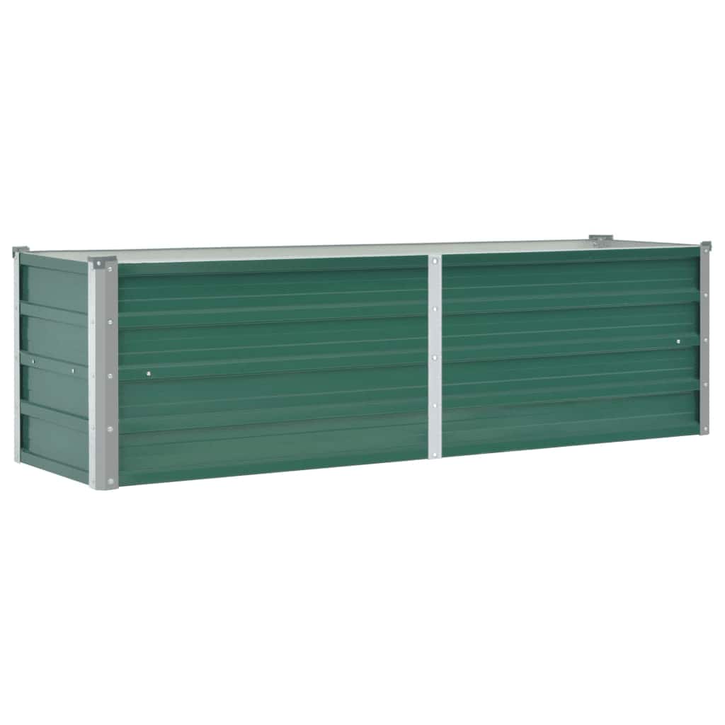 vidaXL Ζαρντινιέρα Υπερυψωμένη Πράσινη 160x40x45 εκ. Γαλβαν. Χάλυβας - Image 2