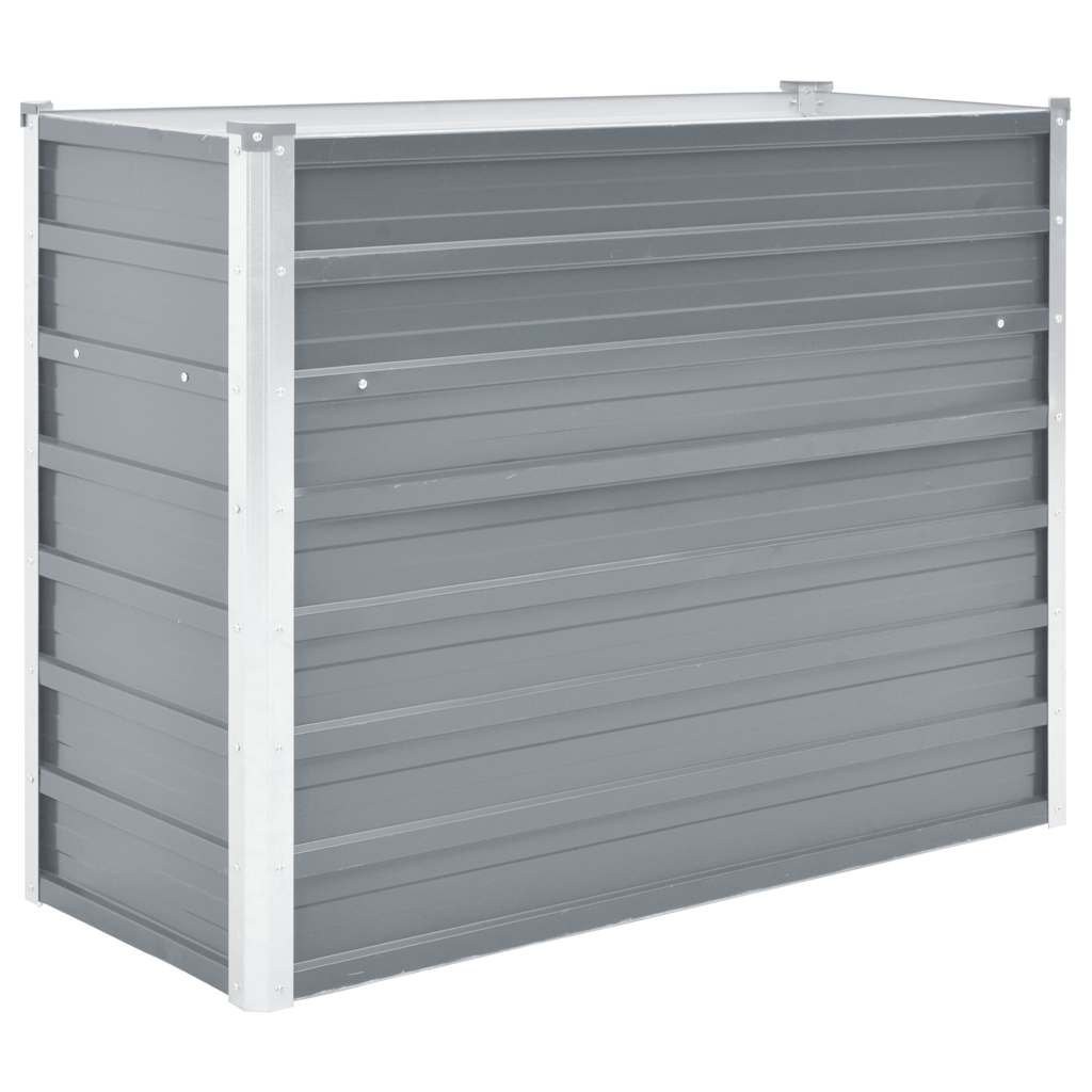vidaXL Ζαρντινιέρα Υπερυψωμένη Γκρι 100x40x77 εκ. Γαλβανισμ. Χάλυβας - Image 2