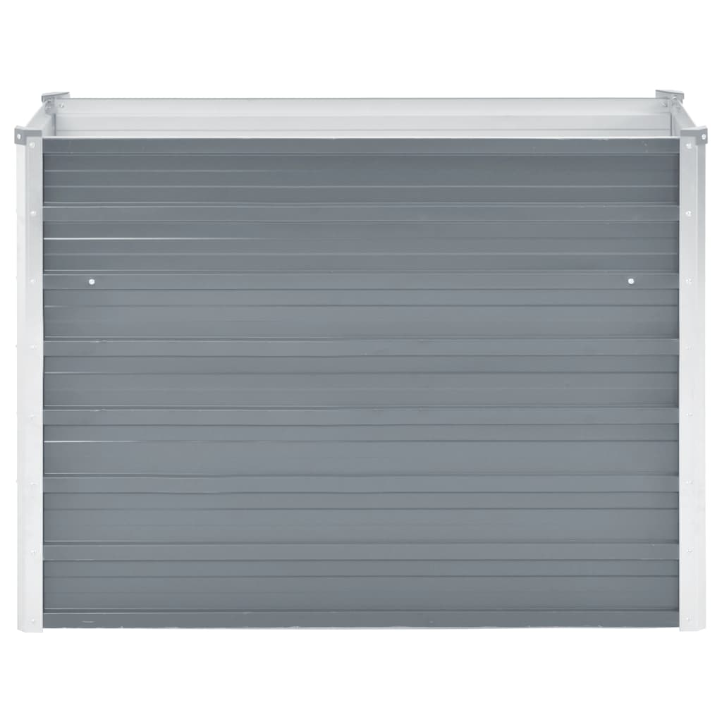 vidaXL Ζαρντινιέρα Υπερυψωμένη Γκρι 100x40x77 εκ. Γαλβανισμ. Χάλυβας - Image 3