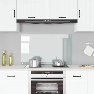 vidaXL Πλάτη Κουζίνας Διαφανής 100 x 60 εκ. από Ψημένο Γυαλί