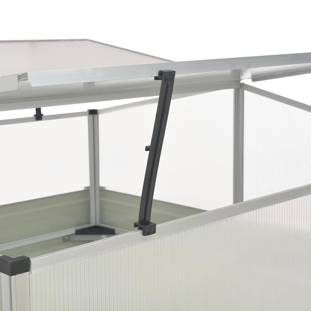 vidaXL Θερμοκήπιο Σπορείο Καφέ 100x100x85 εκ. από Γαλβανισμένο Χάλυβα - Image 5