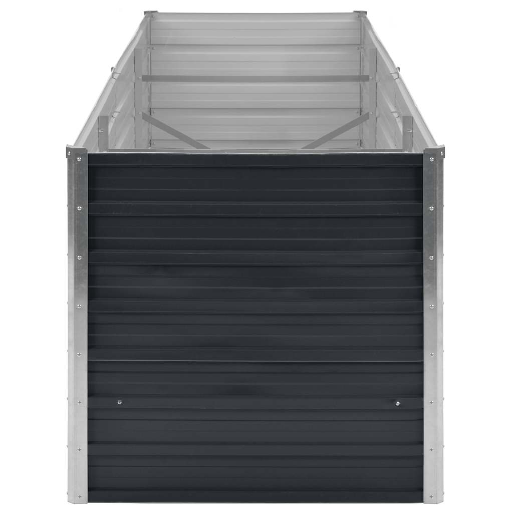 vidaXL Ζαρντινιέρα Υπερυψωμένη Ανθρακί 240x80x77 εκ. Γαλβαν. Χάλυβας - Image 5