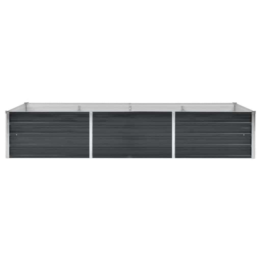 vidaXL Ζαρντινιέρα Υπερυψωμένη Ανθρακί 240x80x45 εκ. Γαλβαν. Χάλυβας - Image 4