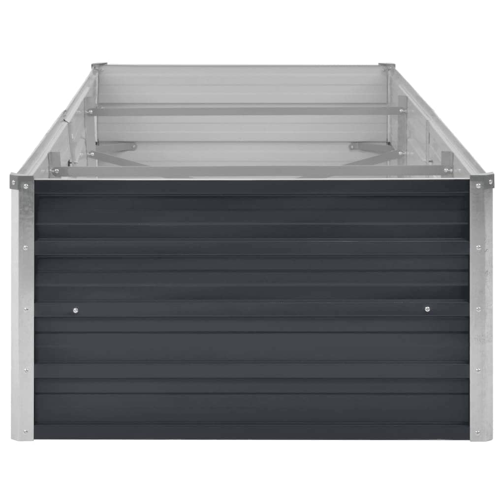 vidaXL Ζαρντινιέρα Υπερυψωμένη Ανθρακί 240x80x45 εκ. Γαλβαν. Χάλυβας - Image 5
