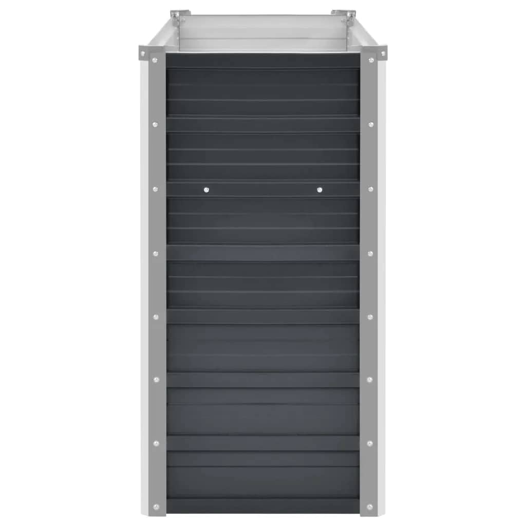 vidaXL Ζαρντινιέρα Υπερυψωμένη Ανθρακί 160x40x77 εκ. Γαλβαν. Χάλυβας - Image 5