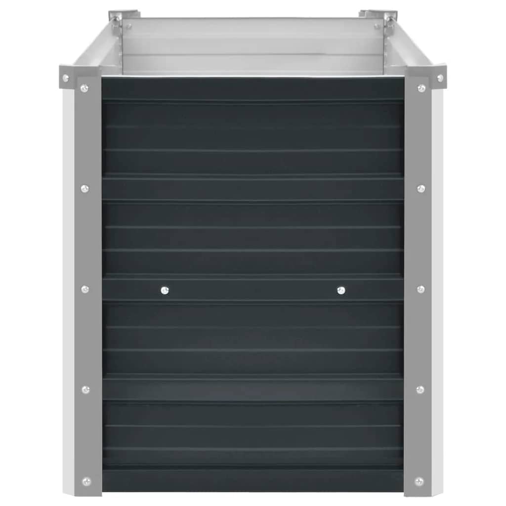 vidaXL Ζαρντινιέρα Υπερυψωμένη Ανθρακί 160x40x45 εκ. Γαλβαν. Χάλυβας - Image 5