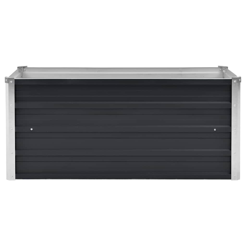 vidaXL Ζαρντινιέρα Υπερυψωμένη Ανθρακί 100x40x45 εκ. Γαλβαν. Χάλυβας - Image 4