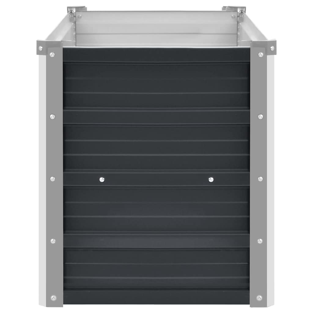 vidaXL Ζαρντινιέρα Υπερυψωμένη Ανθρακί 100x40x45 εκ. Γαλβαν. Χάλυβας - Image 5