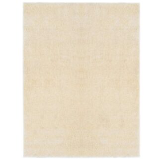vidaXL Αφράτο Χαλάκι Περιοχής Κρεμ 120 x 160 cm Πολυαιθυλένιο
