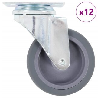 vidaXL Ρόδες Περιστρεφόμενες 12 τεμ. 75 χιλ.