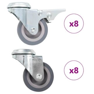 vidaXL Ρόδες Περιστρεφόμενες Βιδωτές 16 τεμ. 50 χιλ.