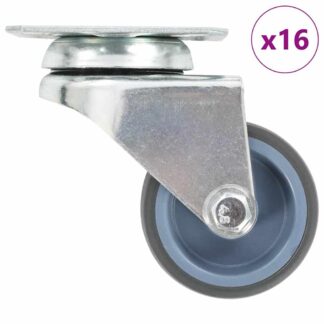 vidaXL Ρόδες Περιστρεφόμενες Διπλές 16 τεμ. 50 χιλ.