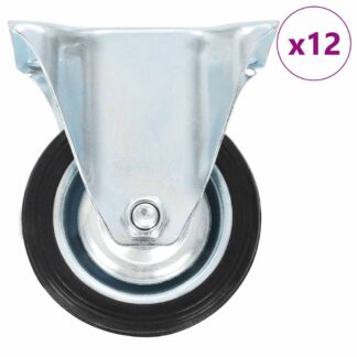 vidaXL Ρόδες Σταθερές 12 τεμ. 75 χιλ.