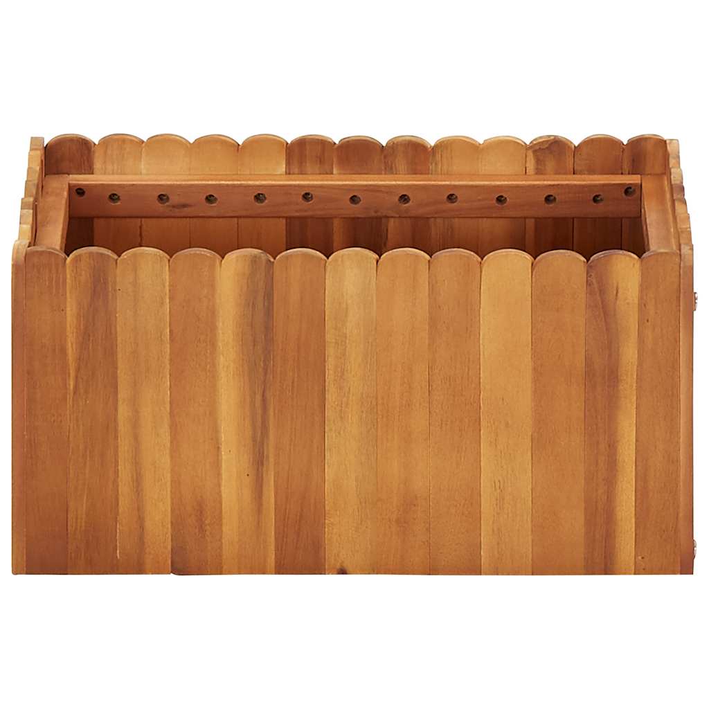 vidaXL Ζαρντινιέρα Υπερυψωμένη 50 x 30 x 25 εκ. από Μασίφ Ξύλο Ακακίας - Image 2