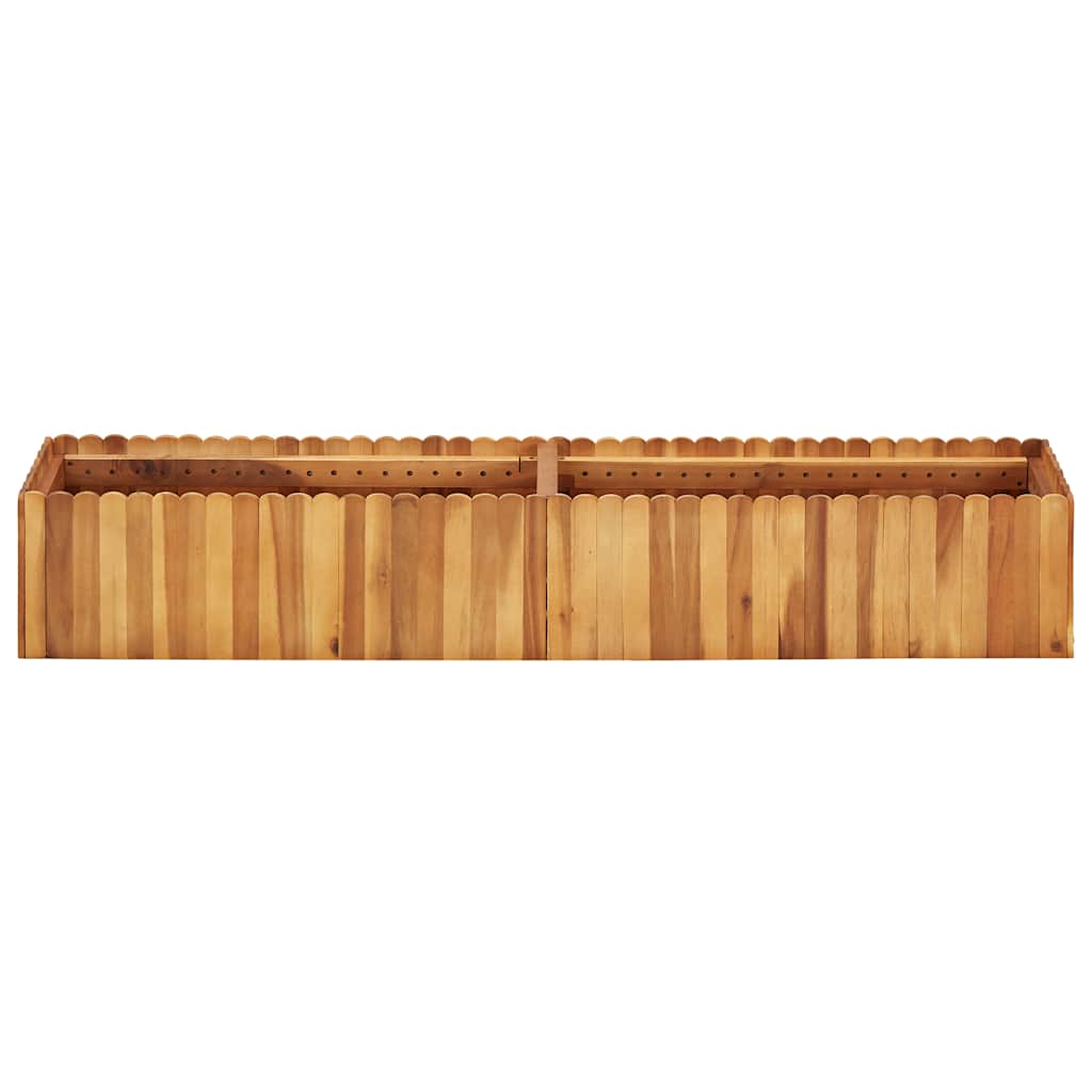 vidaXL Ζαρντινιέρα Υπερυψωμένη 150 x 30 x 25 εκ. Μασίφ Ξύλο Ακακίας - Image 2