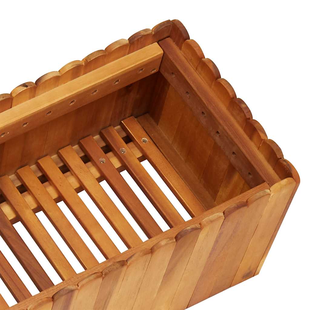 vidaXL Ζαρντινιέρα Υπερυψωμένη 150 x 30 x 25 εκ. Μασίφ Ξύλο Ακακίας - Image 5