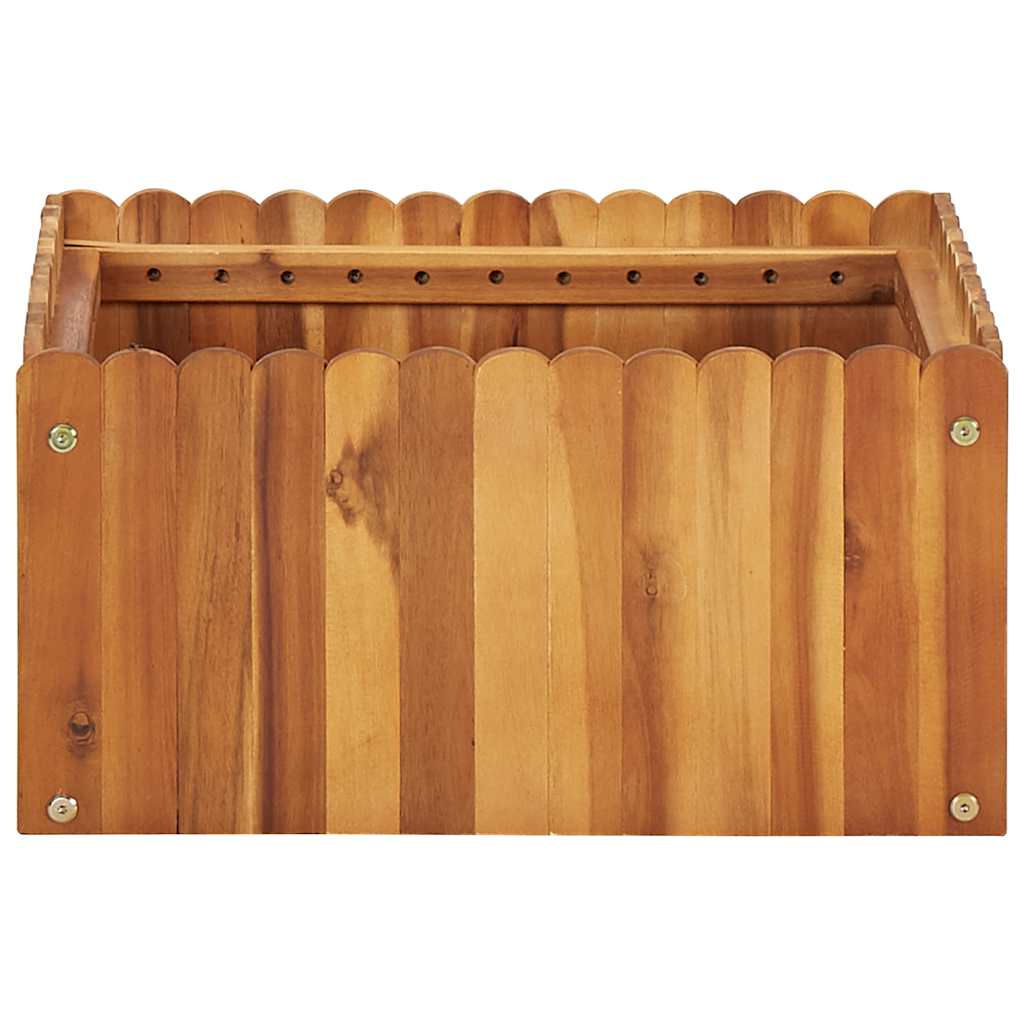 vidaXL Ζαρντινιέρα Υπερυψωμένη 50 x 50 x 25 εκ. από Μασίφ Ξύλο Ακακίας - Image 2